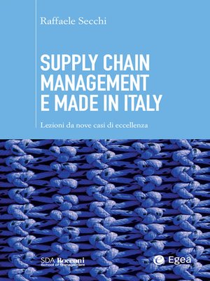 cover image of Supply chain management e made in Italy